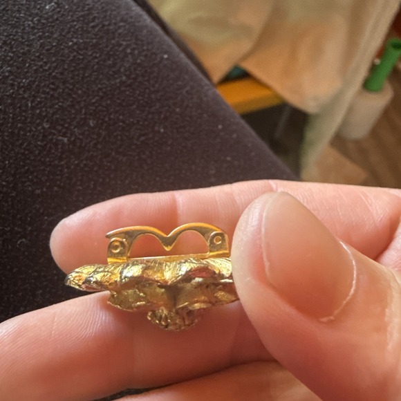 Vtg‎ Brooch DFA Dubarry Fifth Avenue Gold Tone Flower - Picture 2 of 8